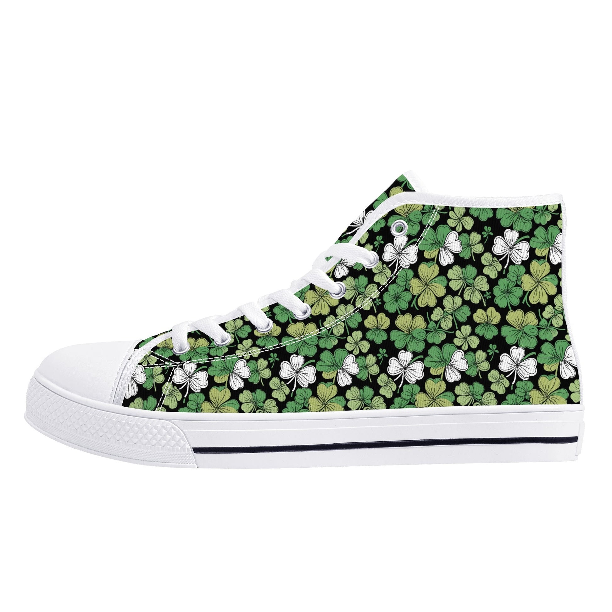 Clover Patch Mens High Top Canvas Shoes DeRose Seasonal