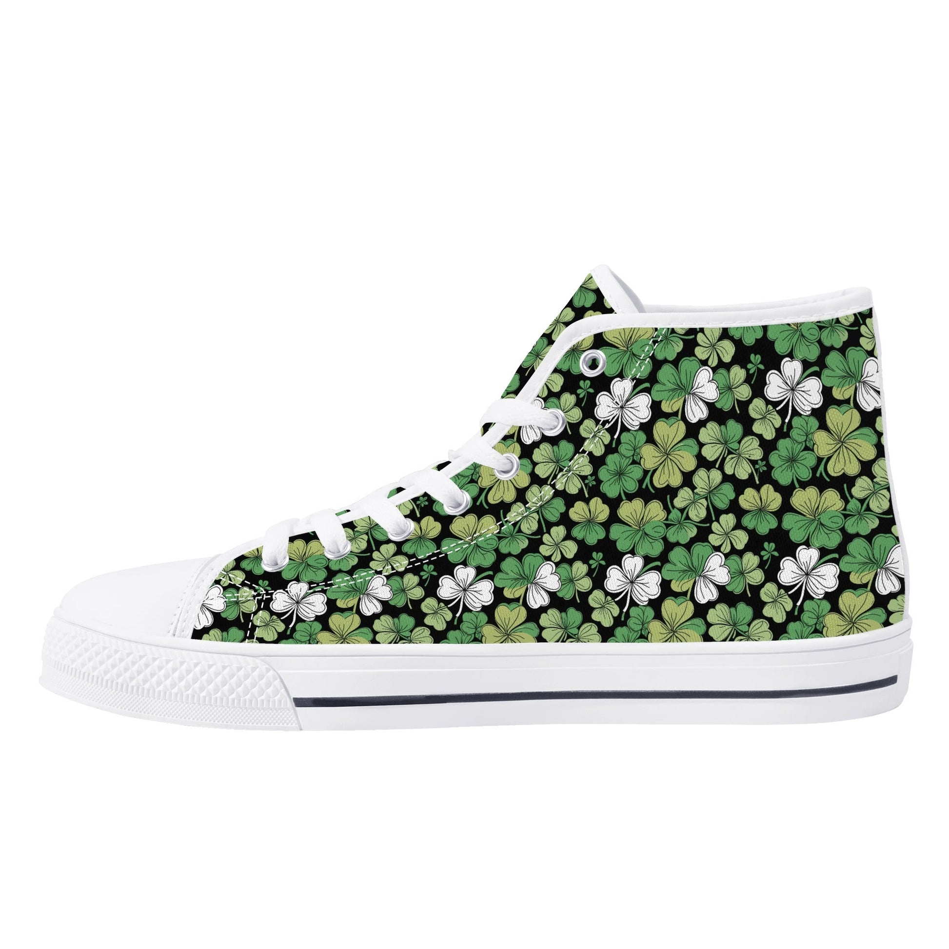 Clover Patch Mens High Top Canvas Shoes DeRose Seasonal