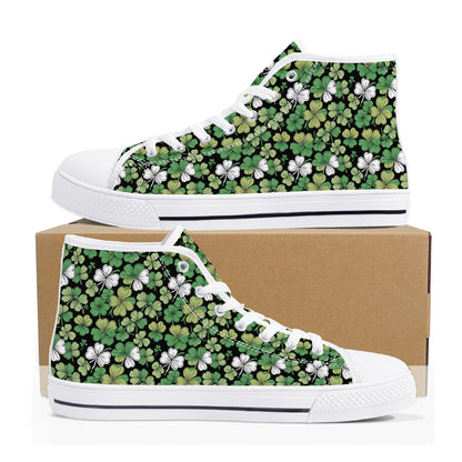 Clover Patch Mens High Top Canvas Shoes DeRose Seasonal