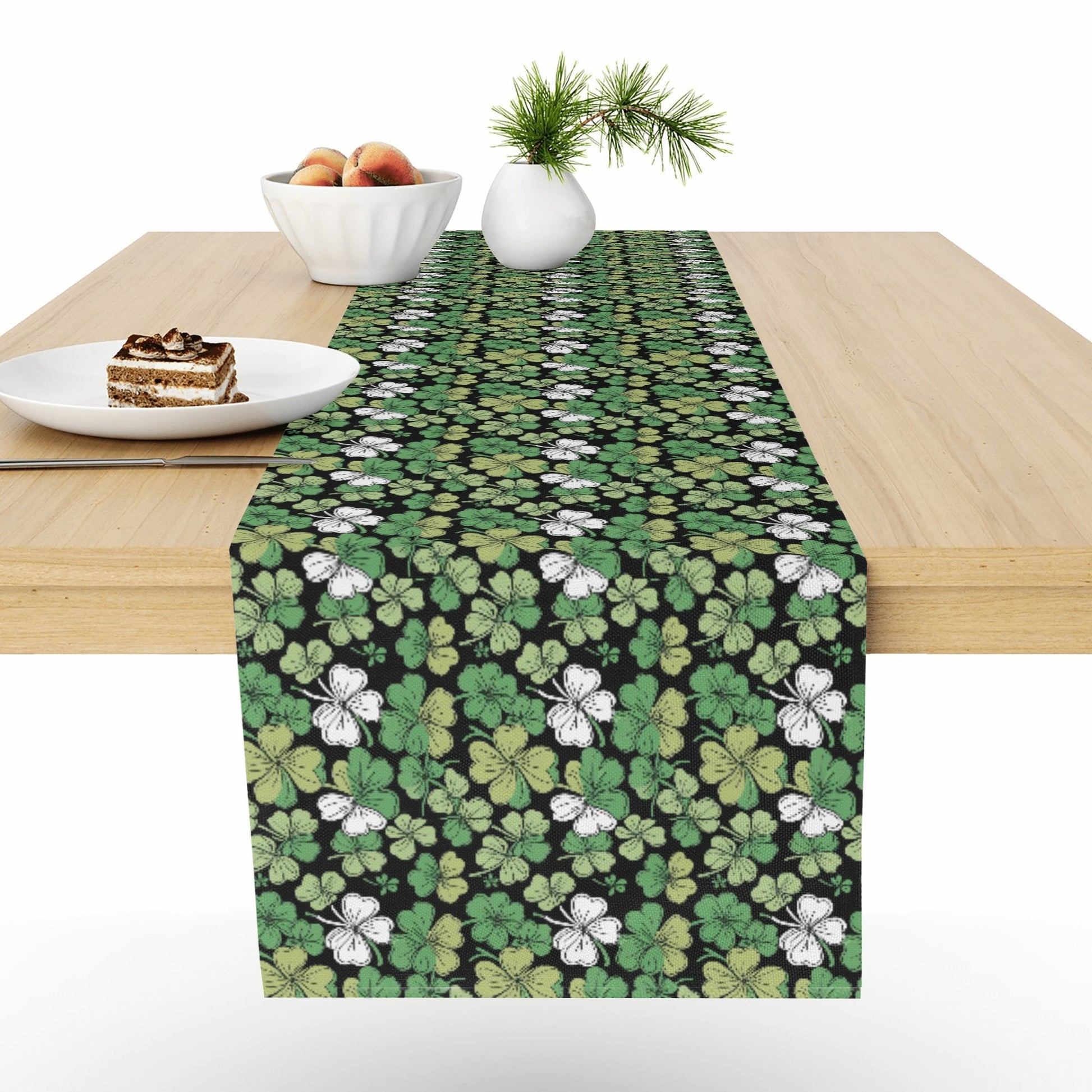 Clover Patch Polyester Table Runner DeRose Seasonal