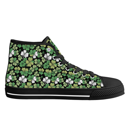 Clover Patch Womens High Top Canvas Shoes DeRose Seasonal