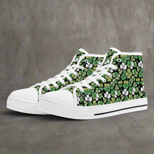 Clover Patch Womens High Top Canvas Shoes DeRose Seasonal