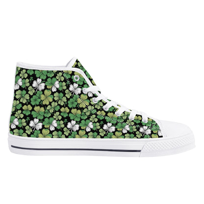 Clover Patch Womens High Top Canvas Shoes DeRose Seasonal