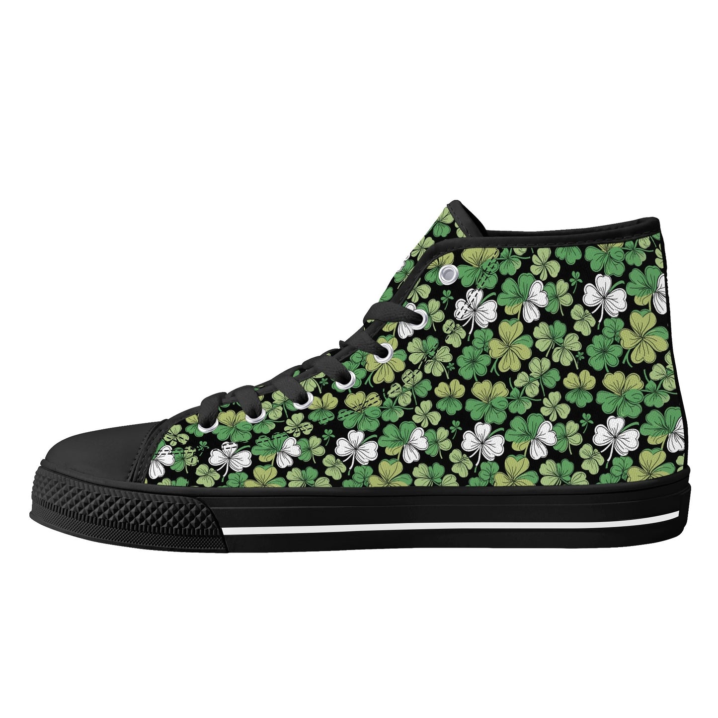 Clover Patch Womens High Top Canvas Shoes DeRose Seasonal