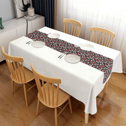 Colorful Hearts Polyester Table Runner DeRose Seasonal