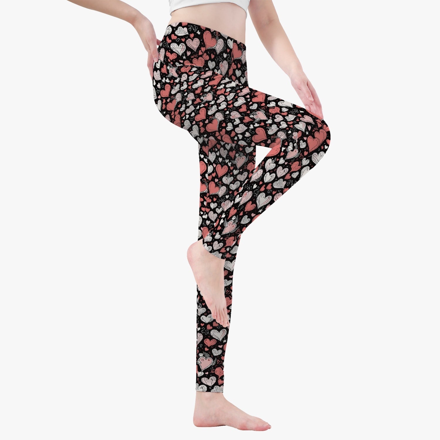 Colorful Hearts Women's Yoga Pants DeRose Seasonal