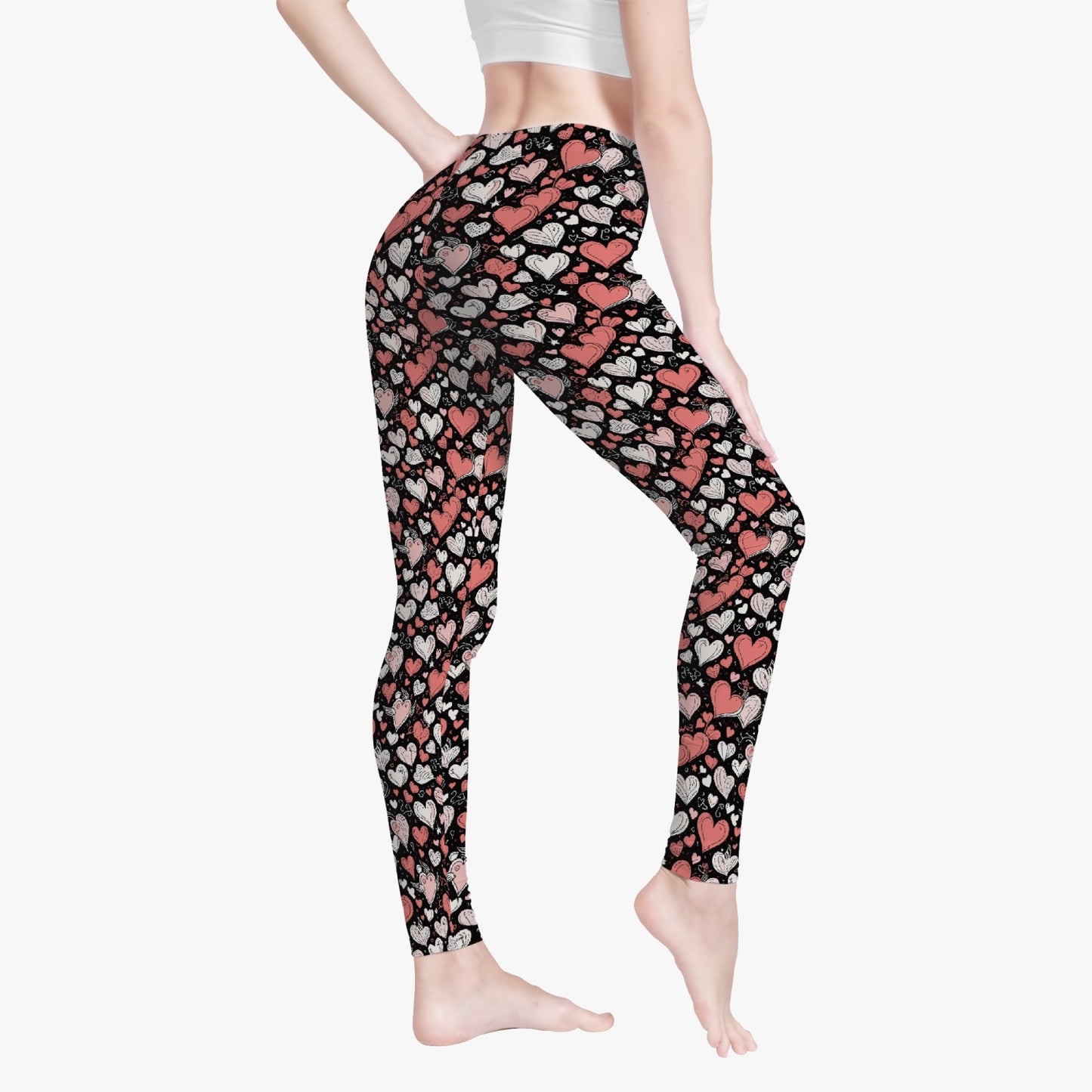 Colorful Hearts Women's Yoga Pants DeRose Seasonal