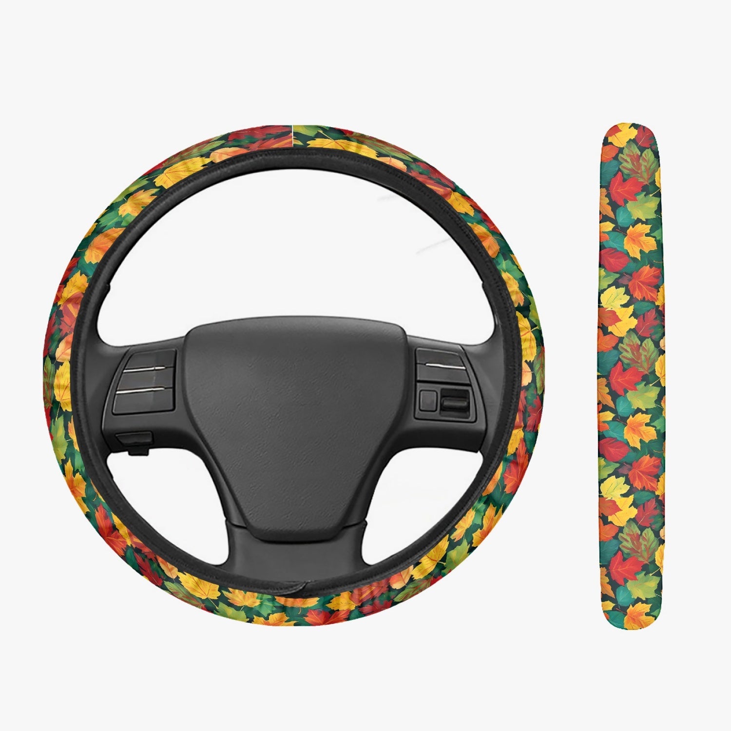 Colorful Leaves Steering Wheel Cover DeRose Seasonal