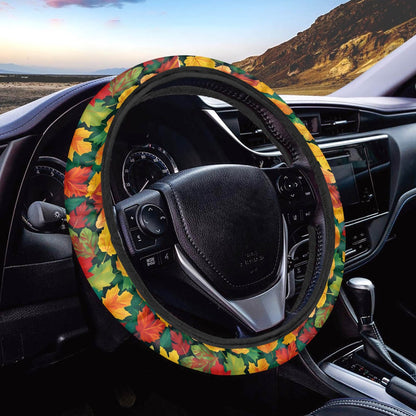 Colorful Leaves Steering Wheel Cover DeRose Seasonal