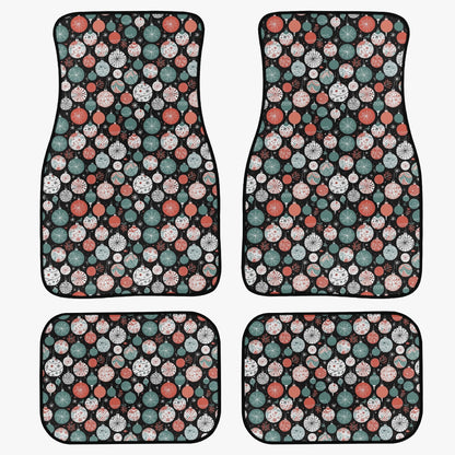 Colorful Ornaments Car Floor Mats - 4Pcs DeRose Seasonal