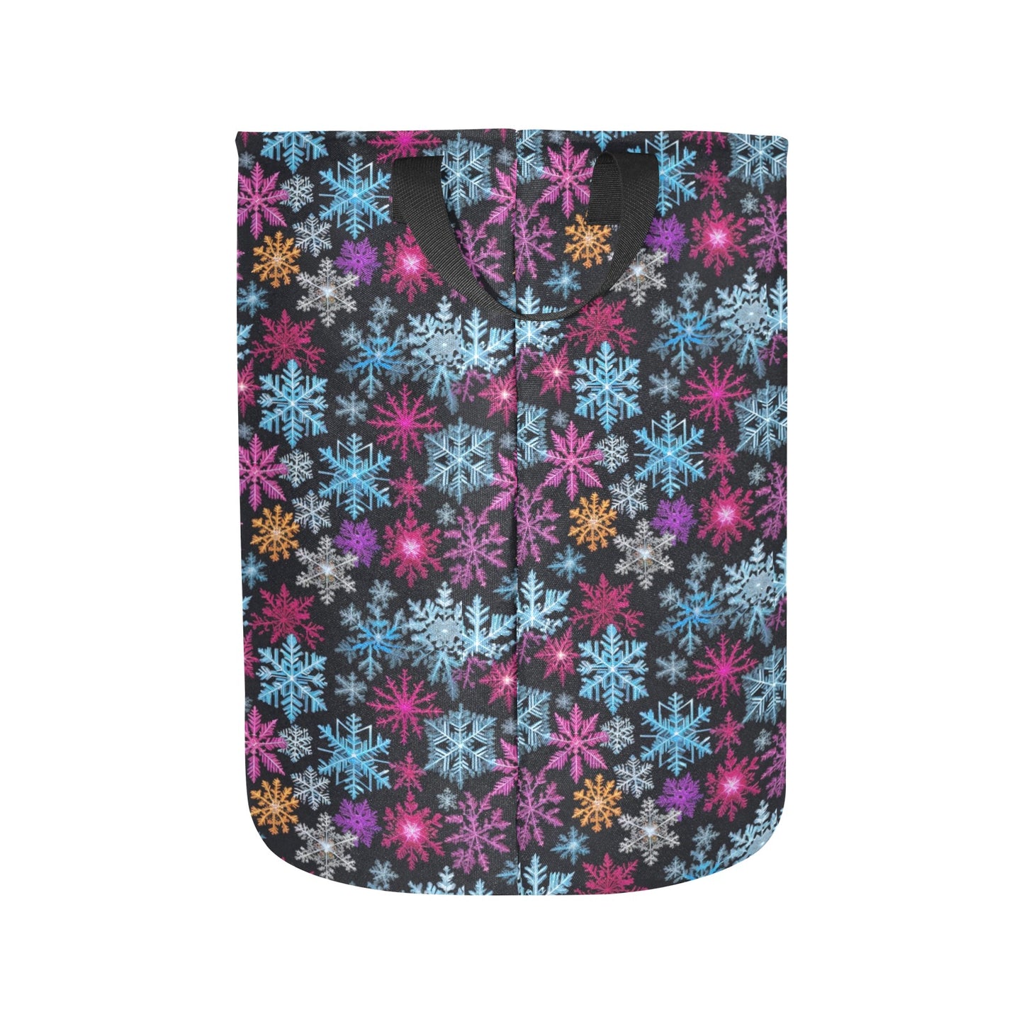 Colorful Party Snowflake Polyester Laundry and Blanket Basket DeRose Seasonal