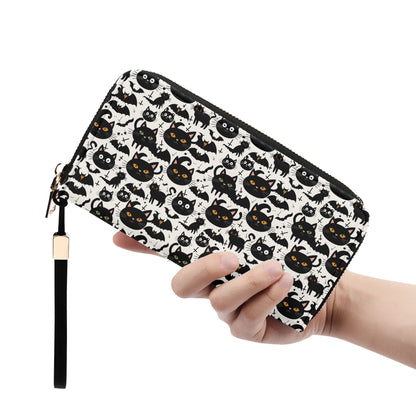 Crazy Cat Lady Leather Zipper Wristlet Wallet DeRose Seasonal