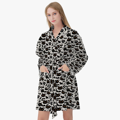 Crazy Cat Lady Women's Loose-fitting Bathrobe DeRose Seasonal