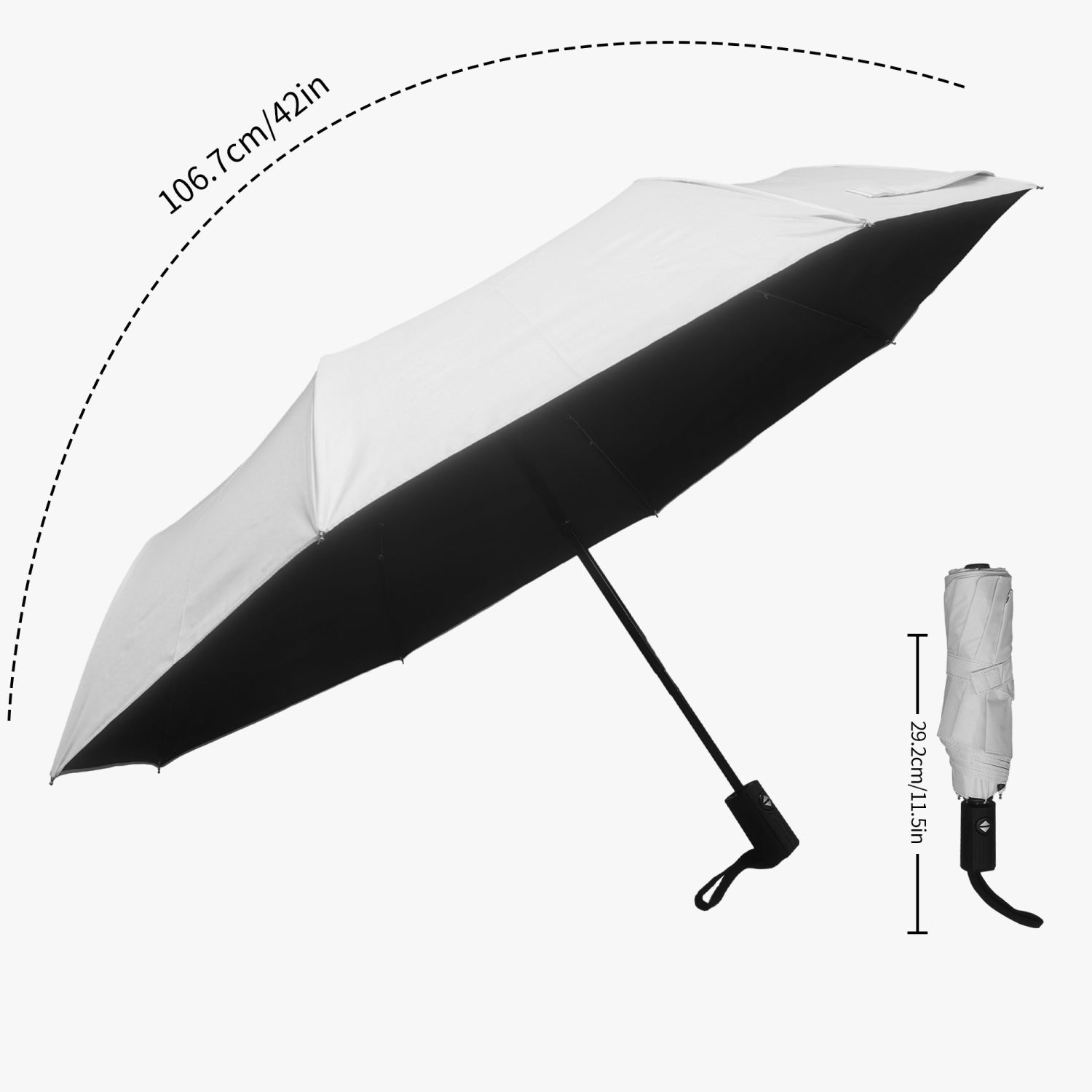 Crazy Cat lady Automatic UV Protection Umbrella DeRose Seasonal