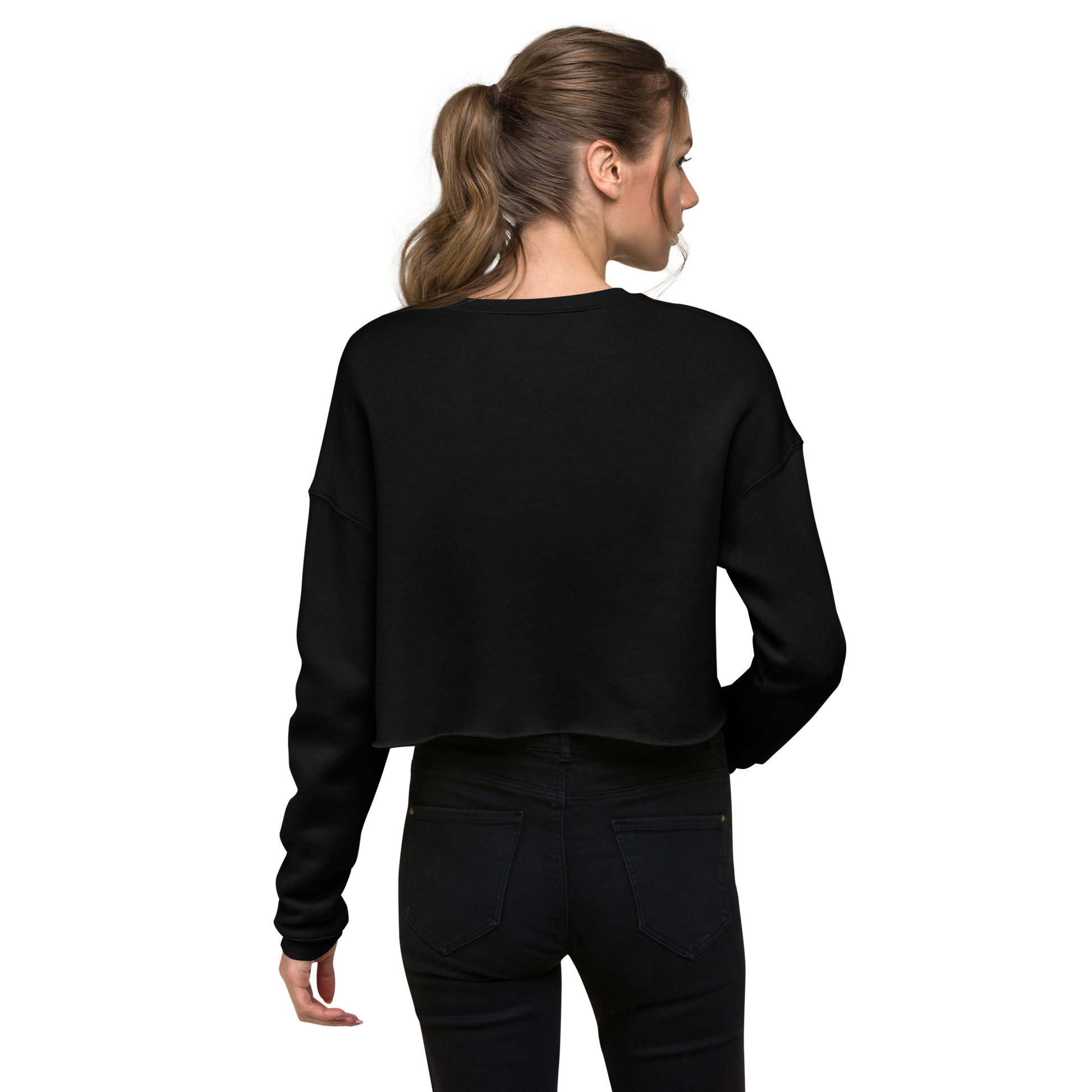 Woman in crop top back