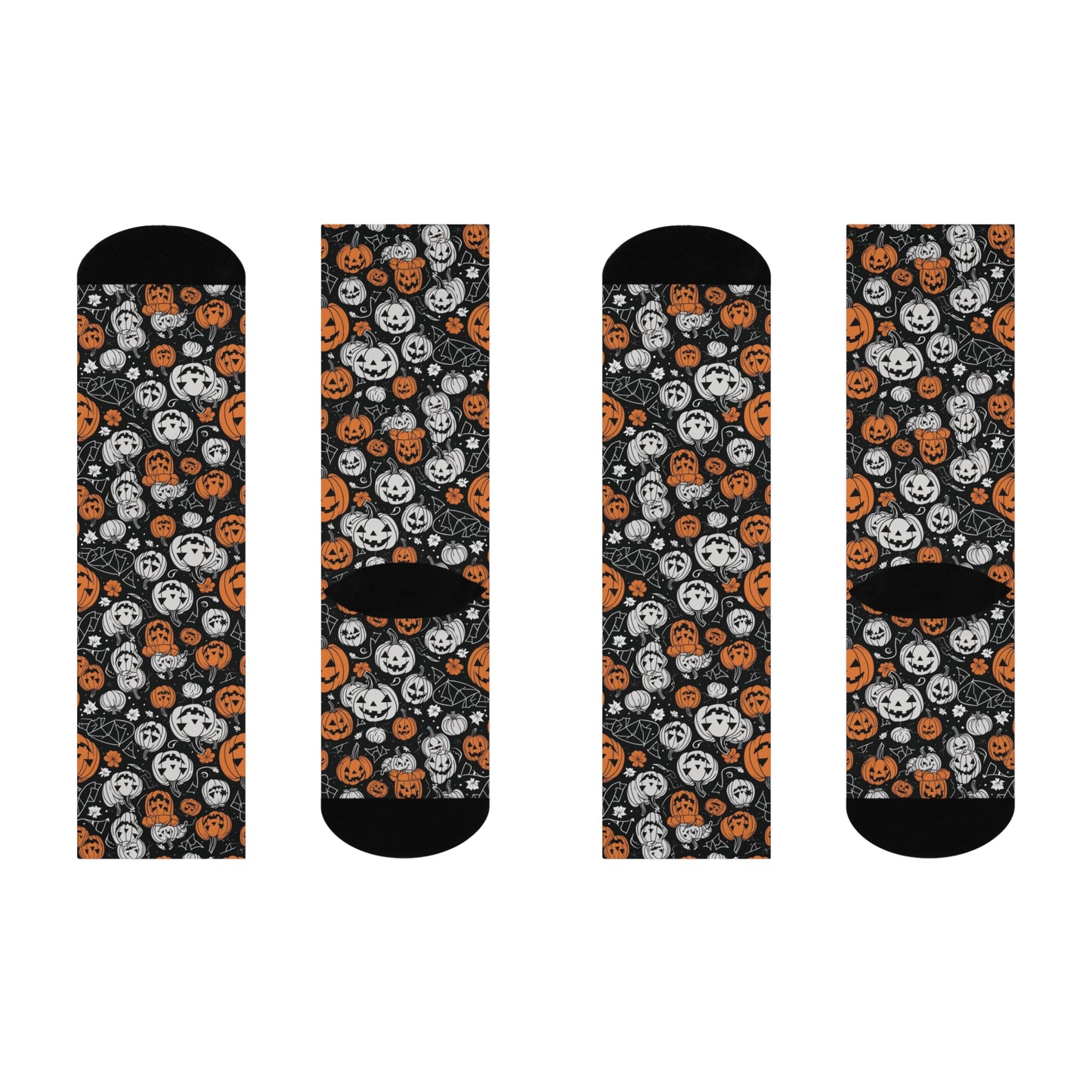 Cushioned Jack-o-Lantern Crew Socks DeRose Seasonal