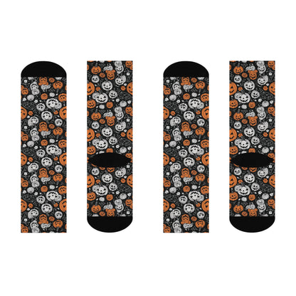 Cushioned Jack-o-Lantern Crew Socks DeRose Seasonal