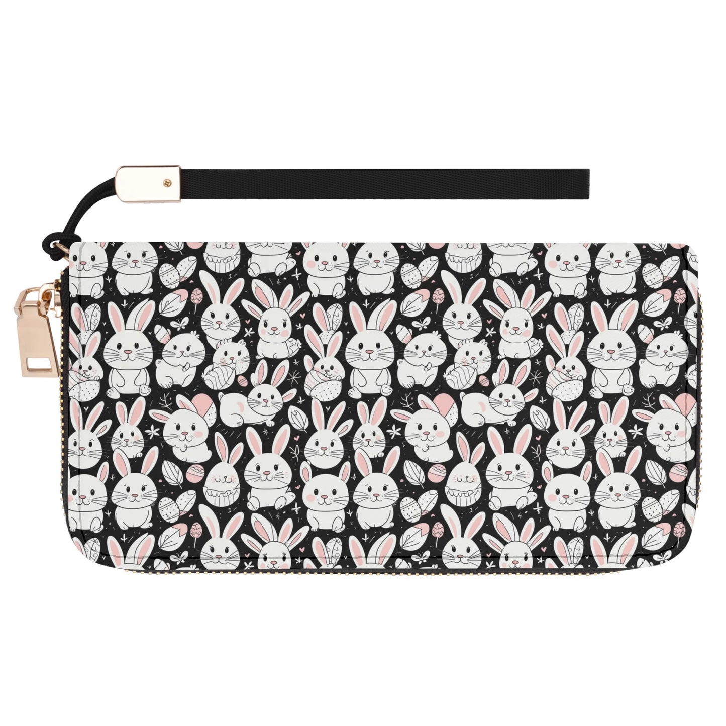 Cute Bunny Leather Zipper Wristlet Wallet DeRose Seasonal