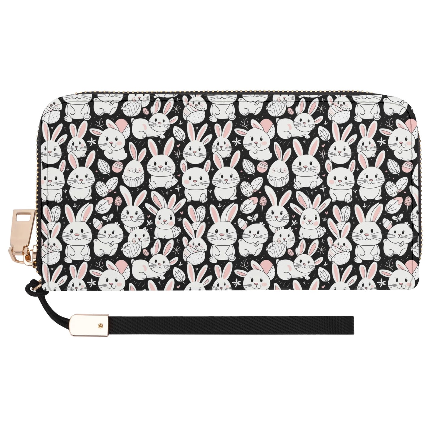 Cute Bunny Leather Zipper Wristlet Wallet DeRose Seasonal