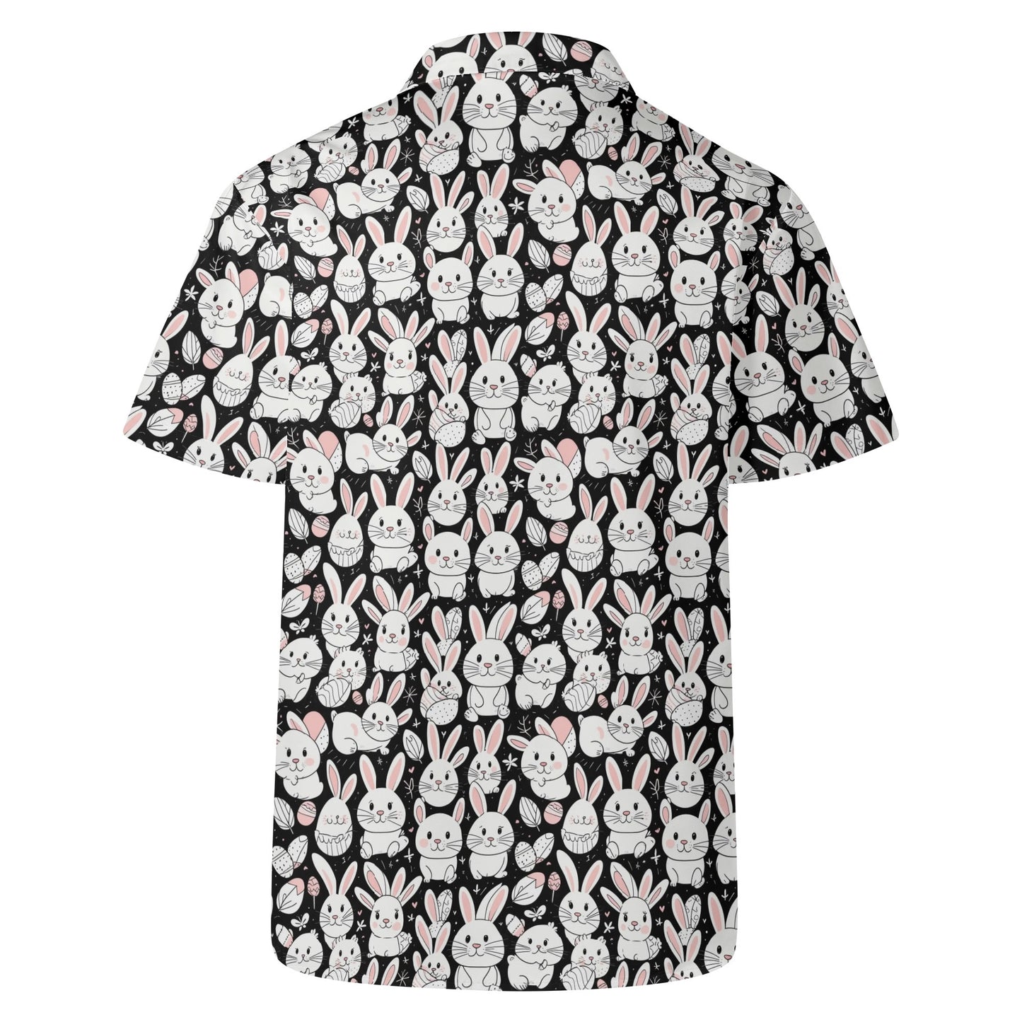 Cute Bunny Mens Casual Hawaiian Shirt DeRose Seasonal