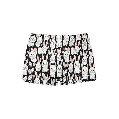 Cute Bunny Women's Underwear Briefs Women's Boyshort Panties (Model L31) DeRose Seasonal