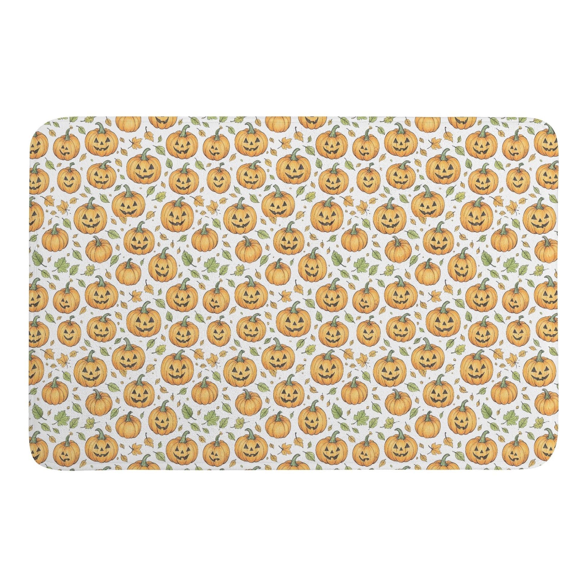 Cute Jack-O-Lanterns Plush Doormat DeRose Seasonal