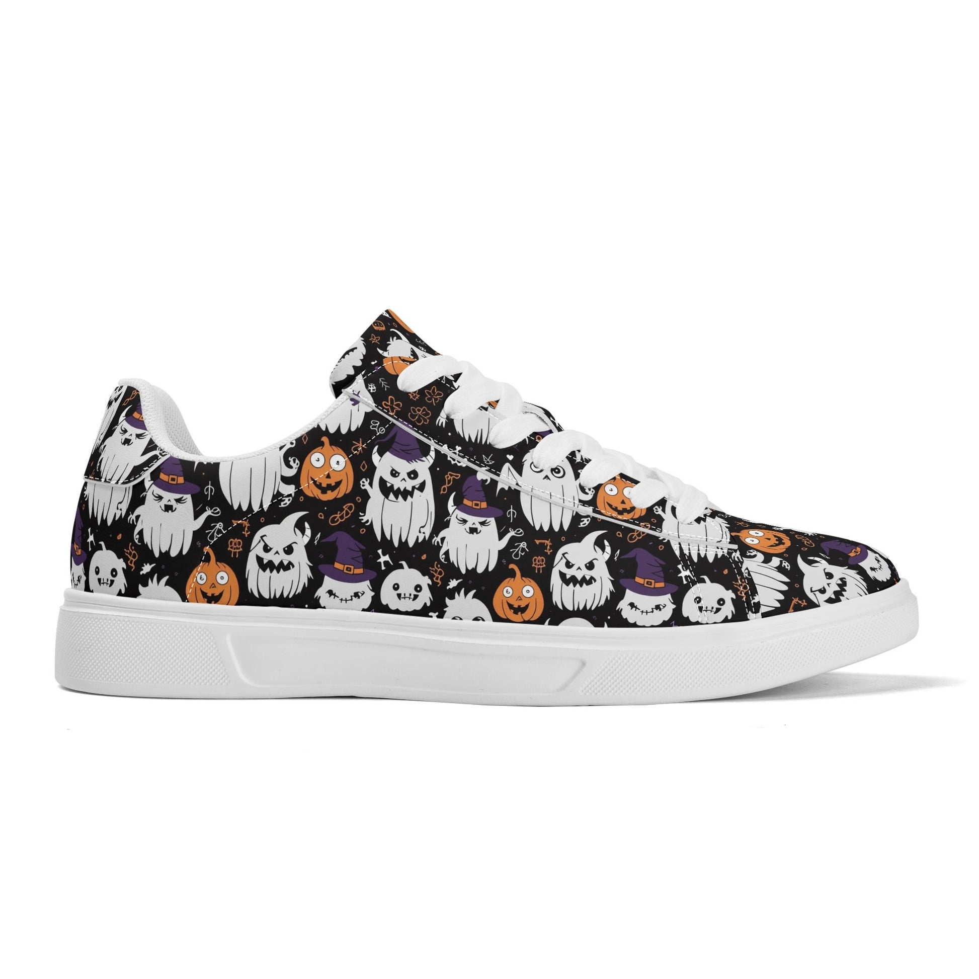 Cute Monster Witches Adult Lightweight Brand Low Top Leather Shoes DeRose Seasonal