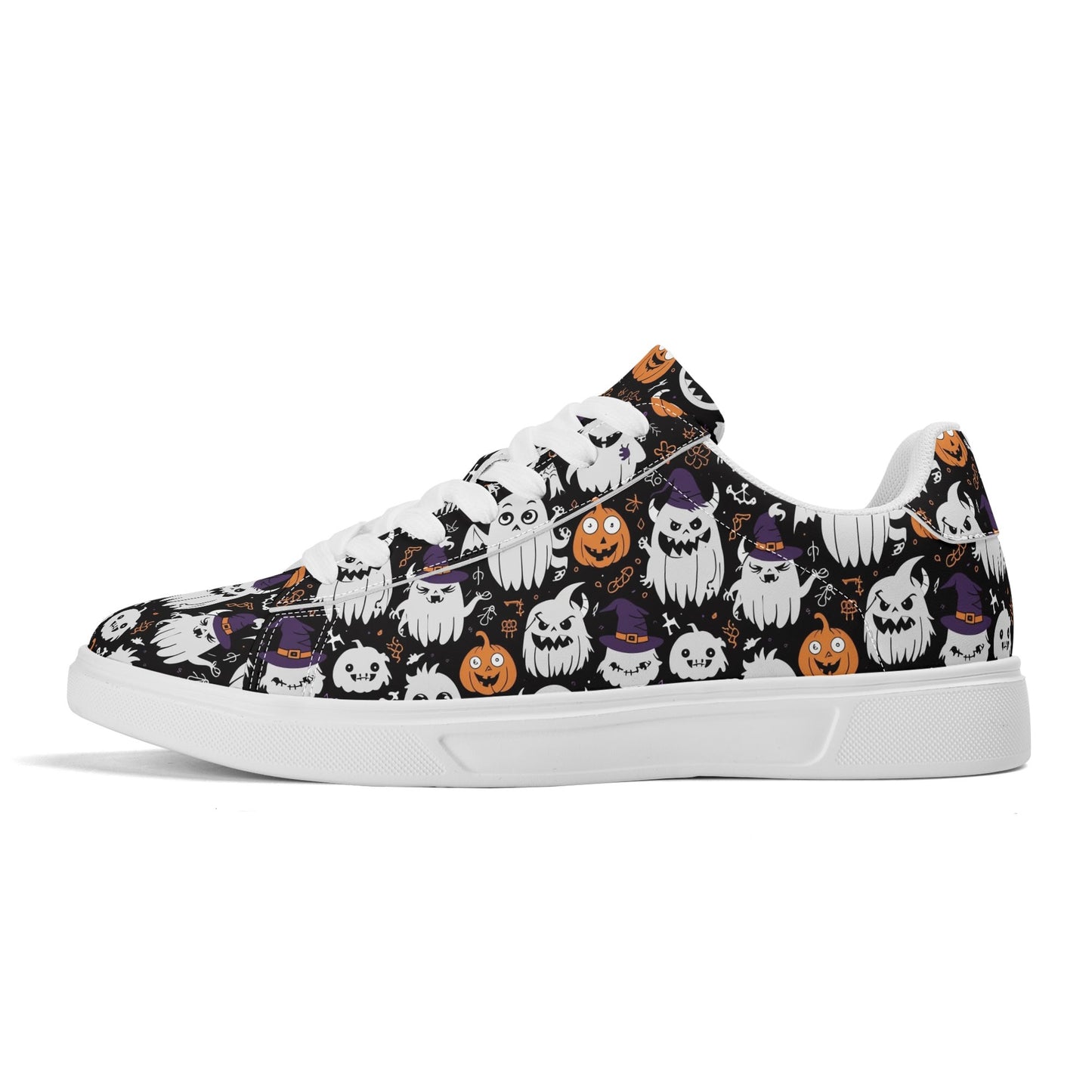 Cute Monster Witches Adult Lightweight Brand Low Top Leather Shoes DeRose Seasonal