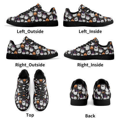 Cute Monster Witches Adult Lightweight Brand Low Top Leather Shoes DeRose Seasonal