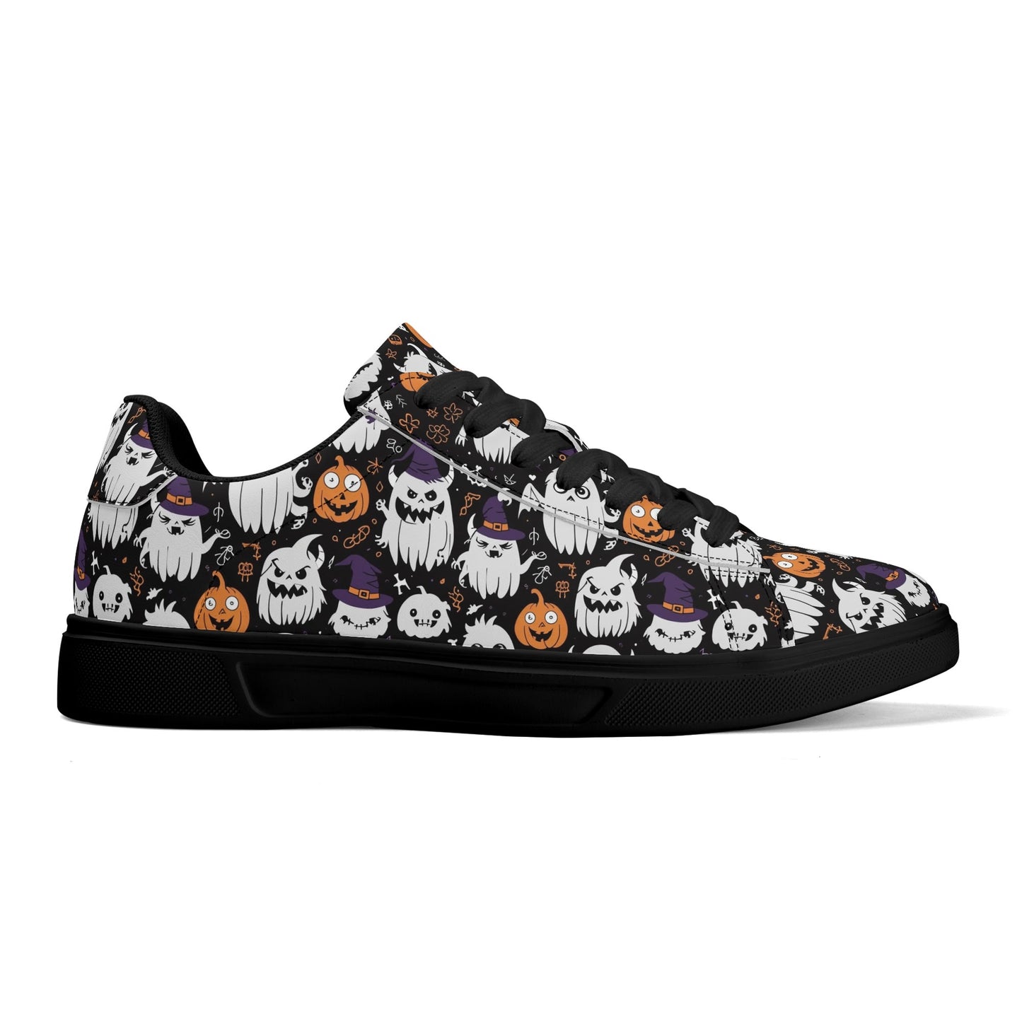 Cute Monster Witches Adult Lightweight Brand Low Top Leather Shoes DeRose Seasonal