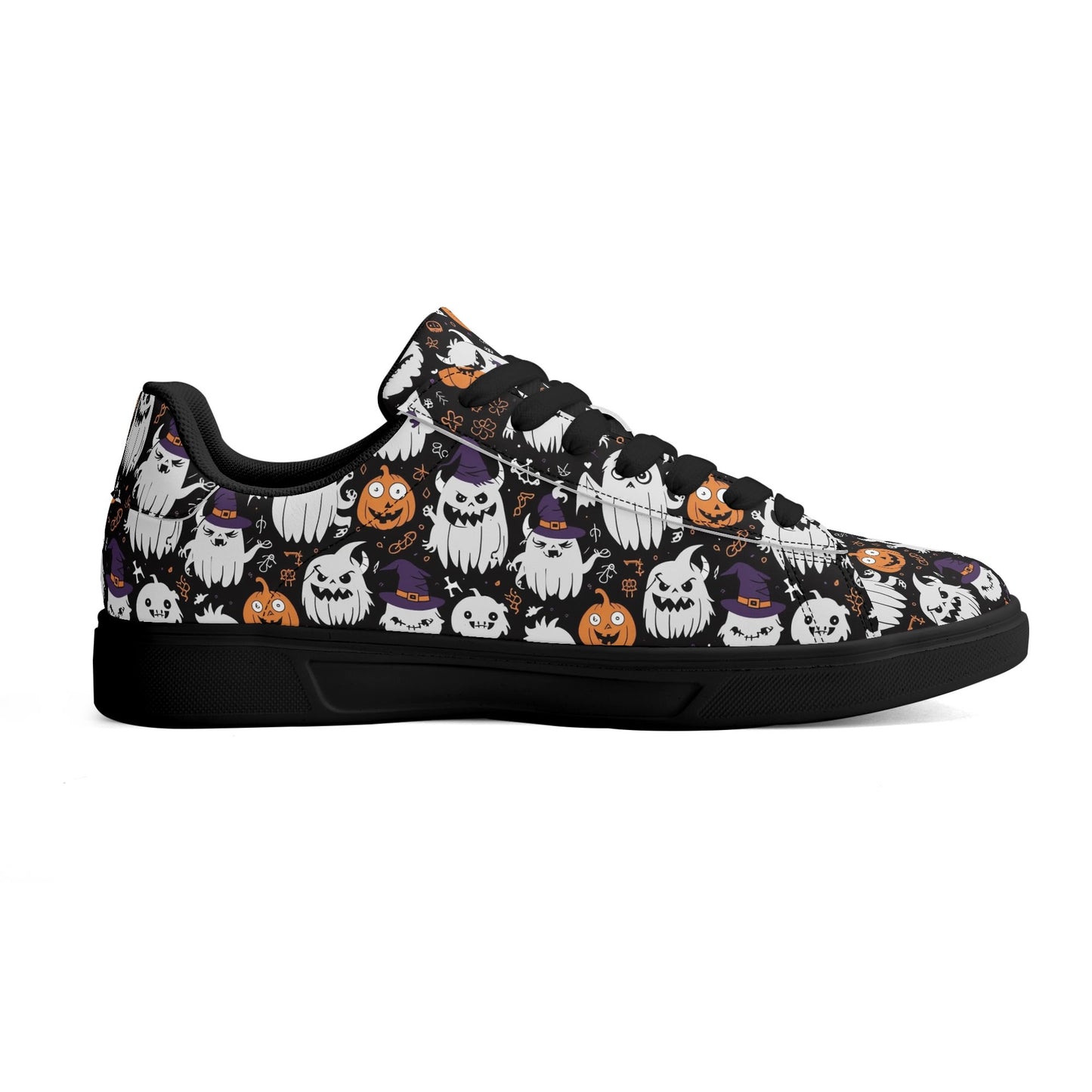 Cute Monster Witches Adult Lightweight Brand Low Top Leather Shoes DeRose Seasonal