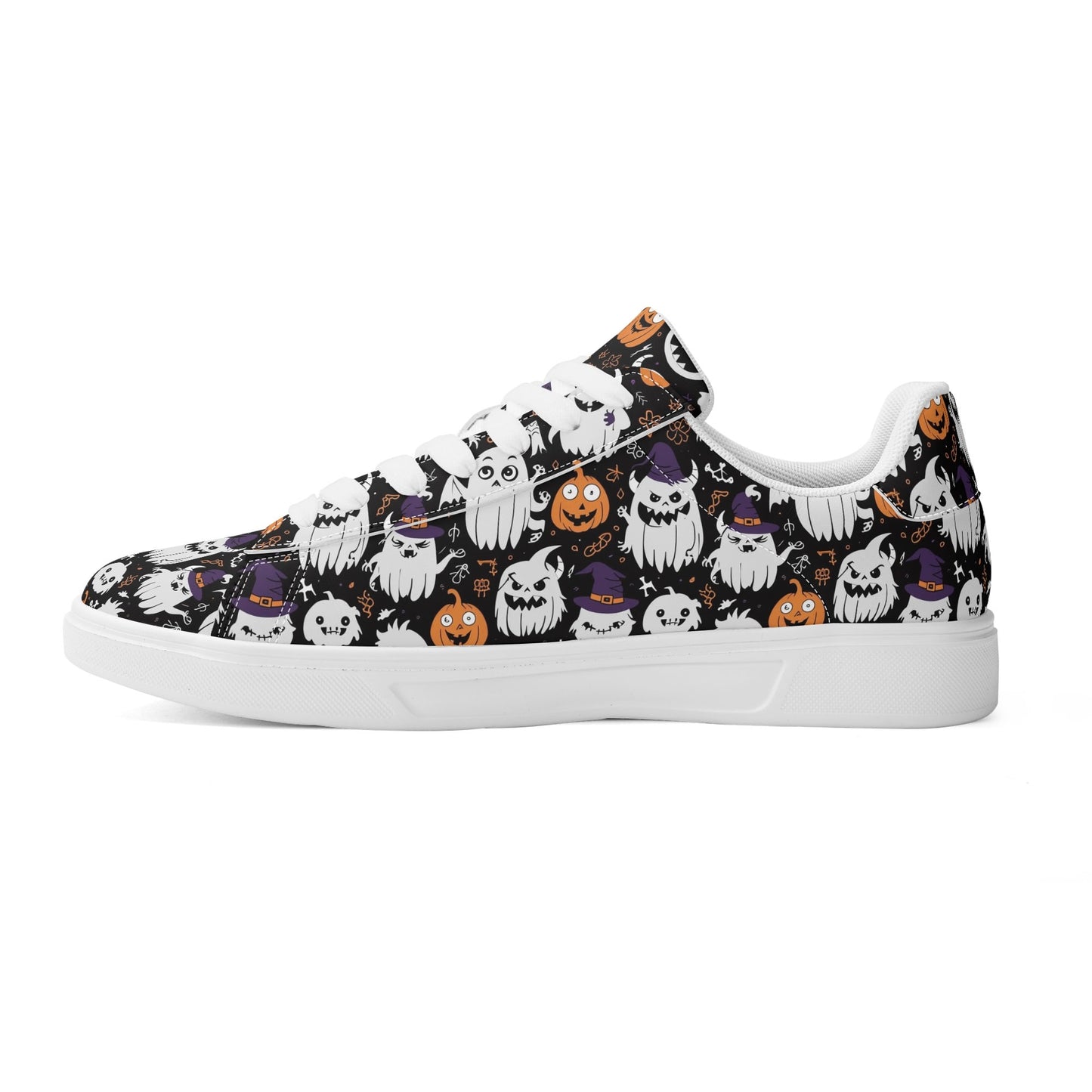 Cute Monster Witches Adult Lightweight Brand Low Top Leather Shoes DeRose Seasonal