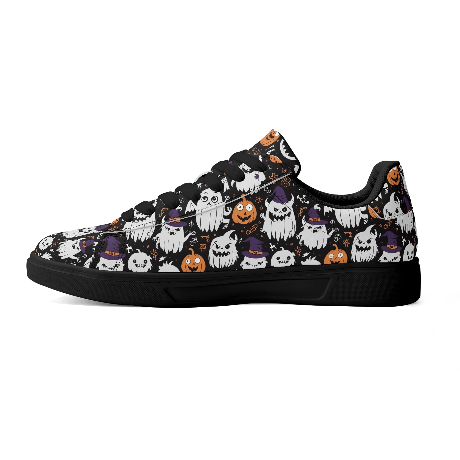 Cute Monster Witches Adult Lightweight Brand Low Top Leather Shoes DeRose Seasonal