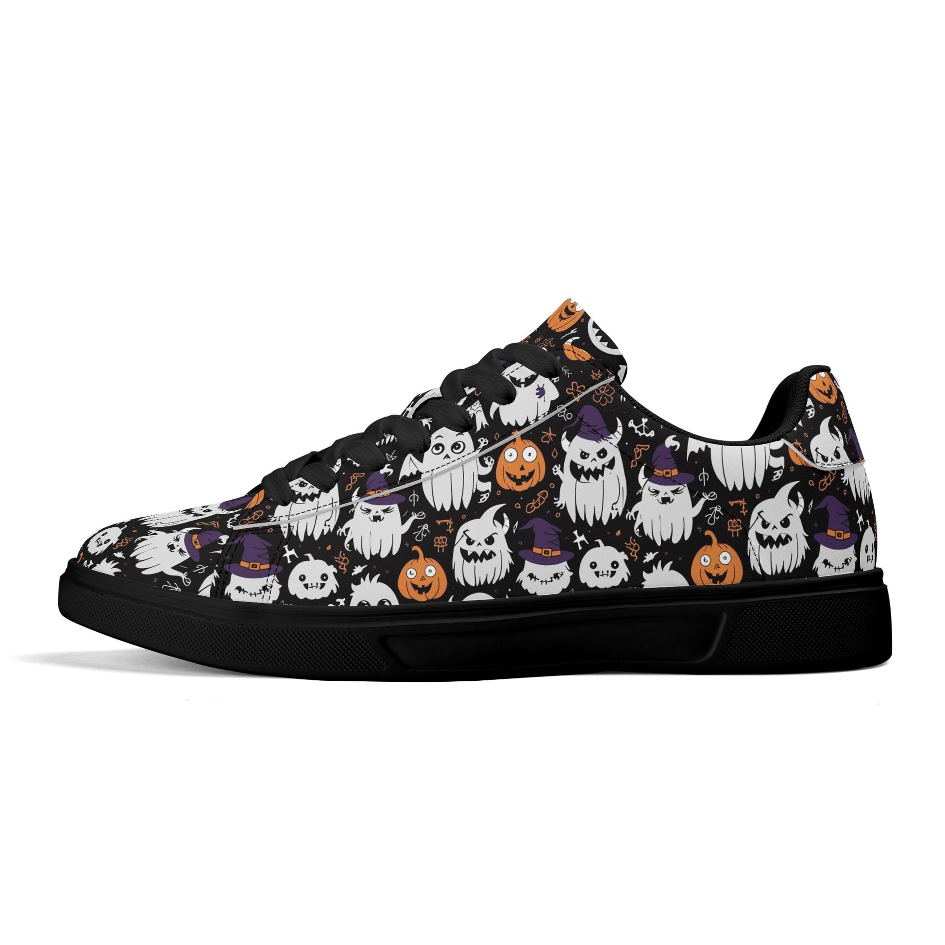 Cute Monster Witches Adult Lightweight Brand Low Top Leather Shoes DeRose Seasonal