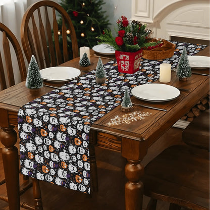 Cute Monster Witches Polyester Table Runner DeRose Seasonal