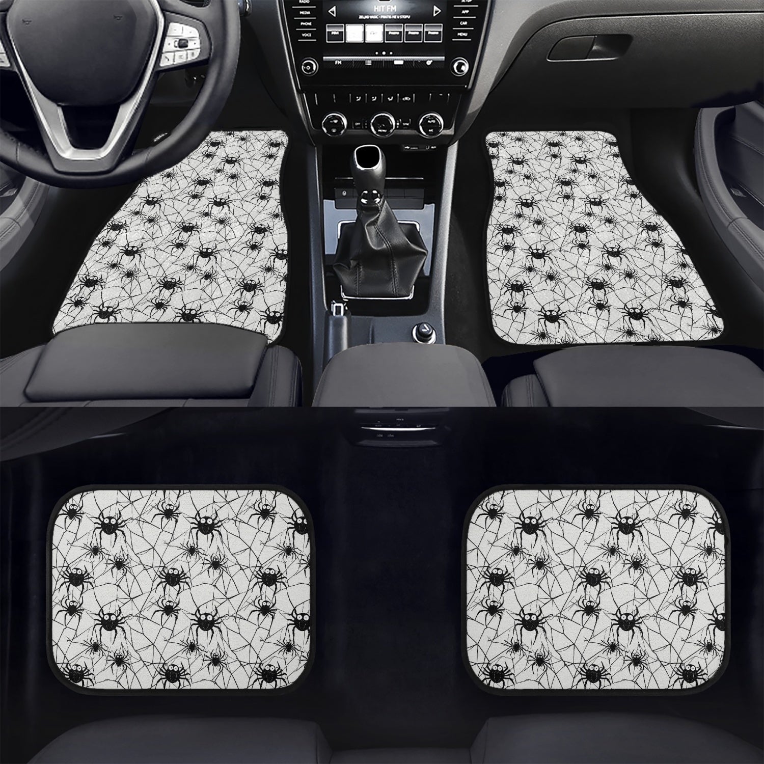 Cute Spider Car Floor Mats - 4Pcs DeRose Seasonal