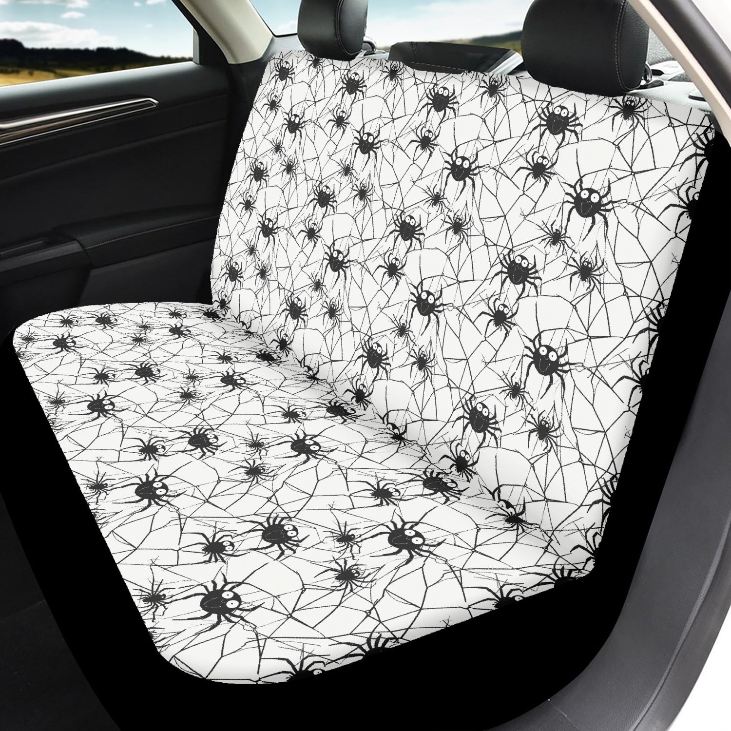 Cute Spider Microfiber Car Seat Covers - 3Pcs DeRose Seasonal