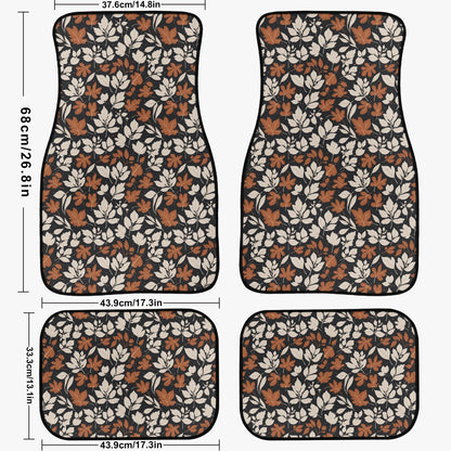 Dark Autumn Car Floor Mats - 4Pcs DeRose Seasonal