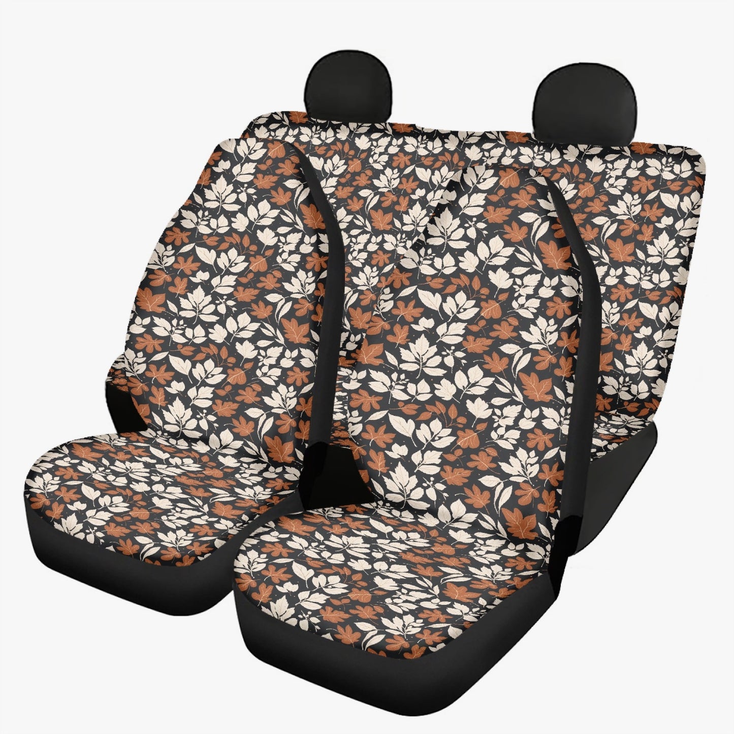 Dark Autumn Microfiber Car Seat Covers - 3Pcs DeRose Seasonal