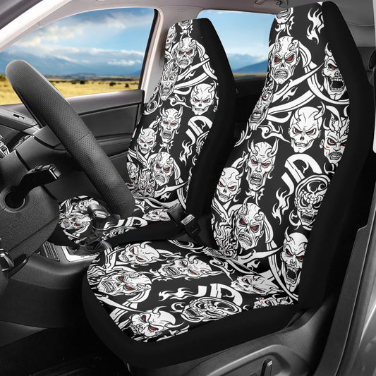 Demon Microfiber Car Seat Covers - 3Pcs DeRose Seasonal