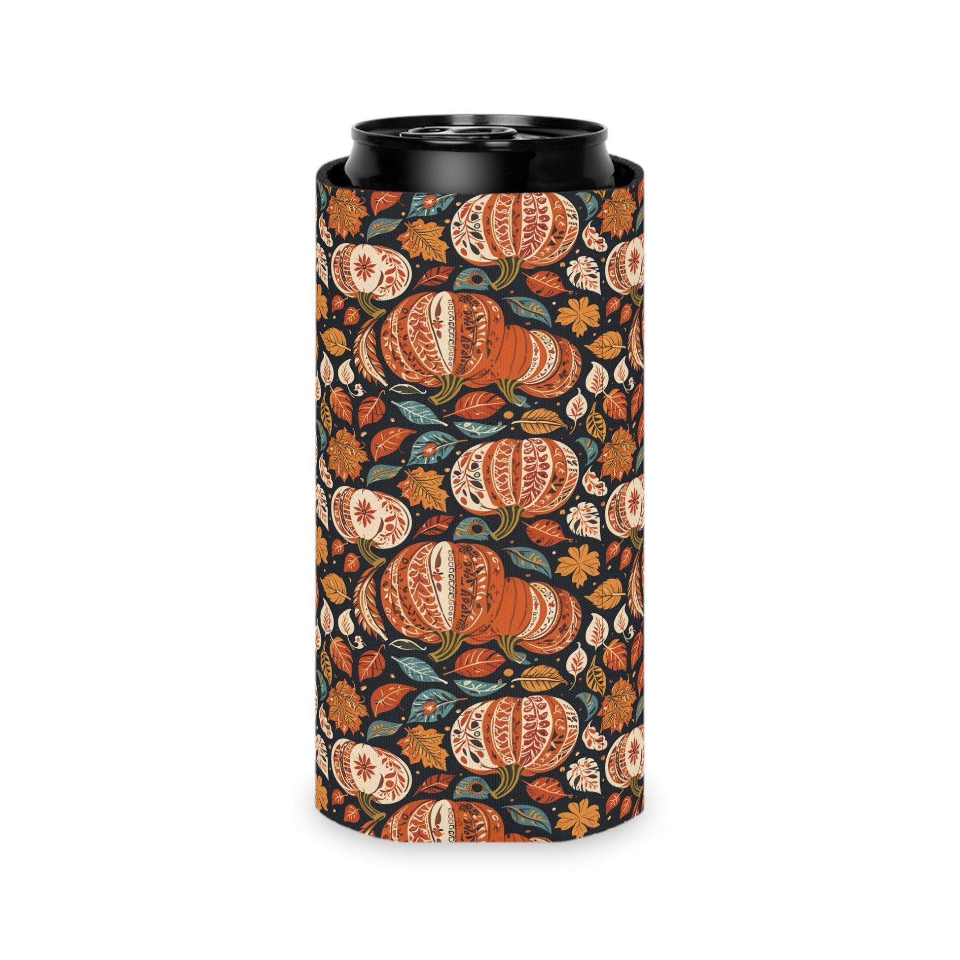 Fall Pumpkin Colorful Can Cooler BOGO 50% Off DeRose Seasonal