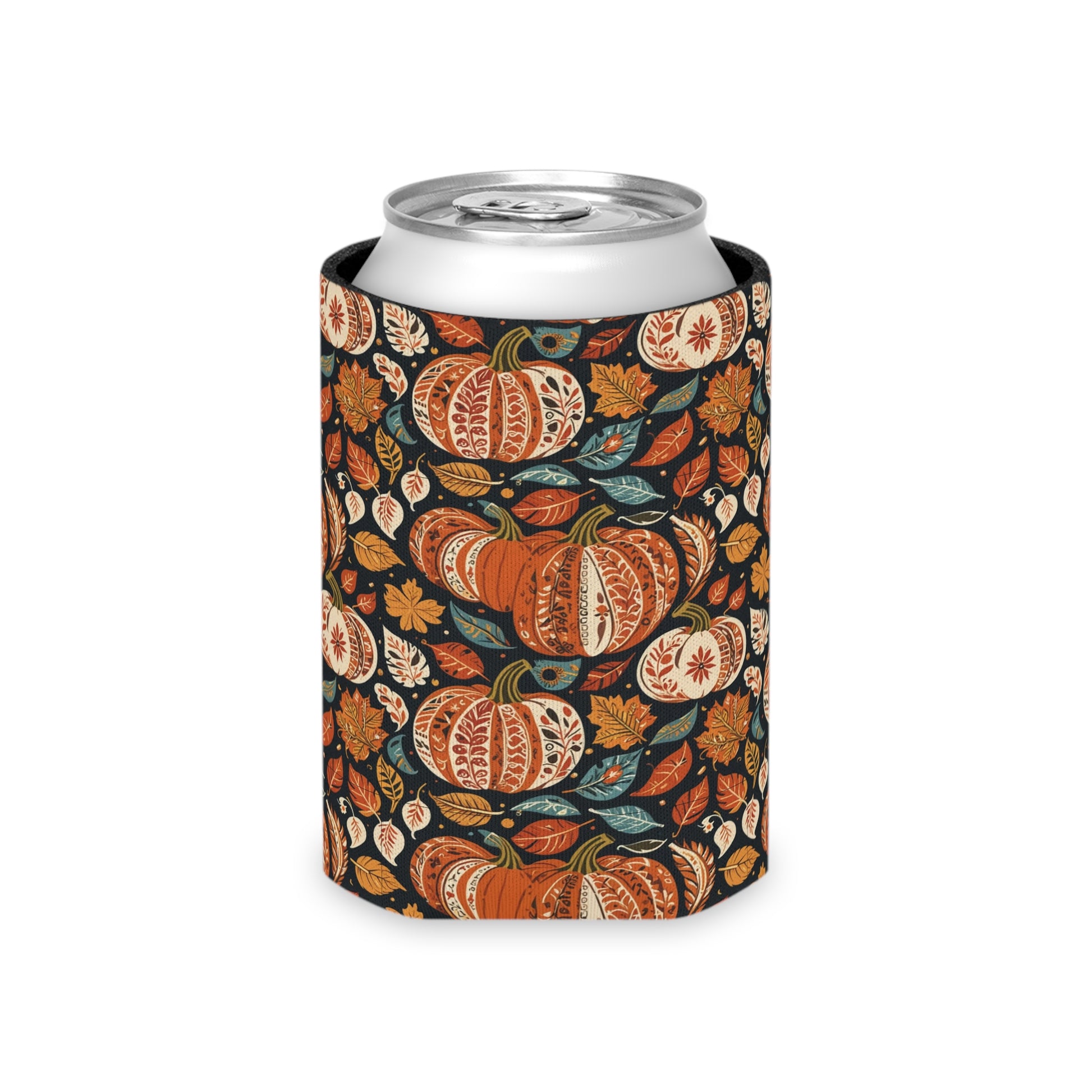 Fall Pumpkin Colorful Can Cooler BOGO 50% Off DeRose Seasonal