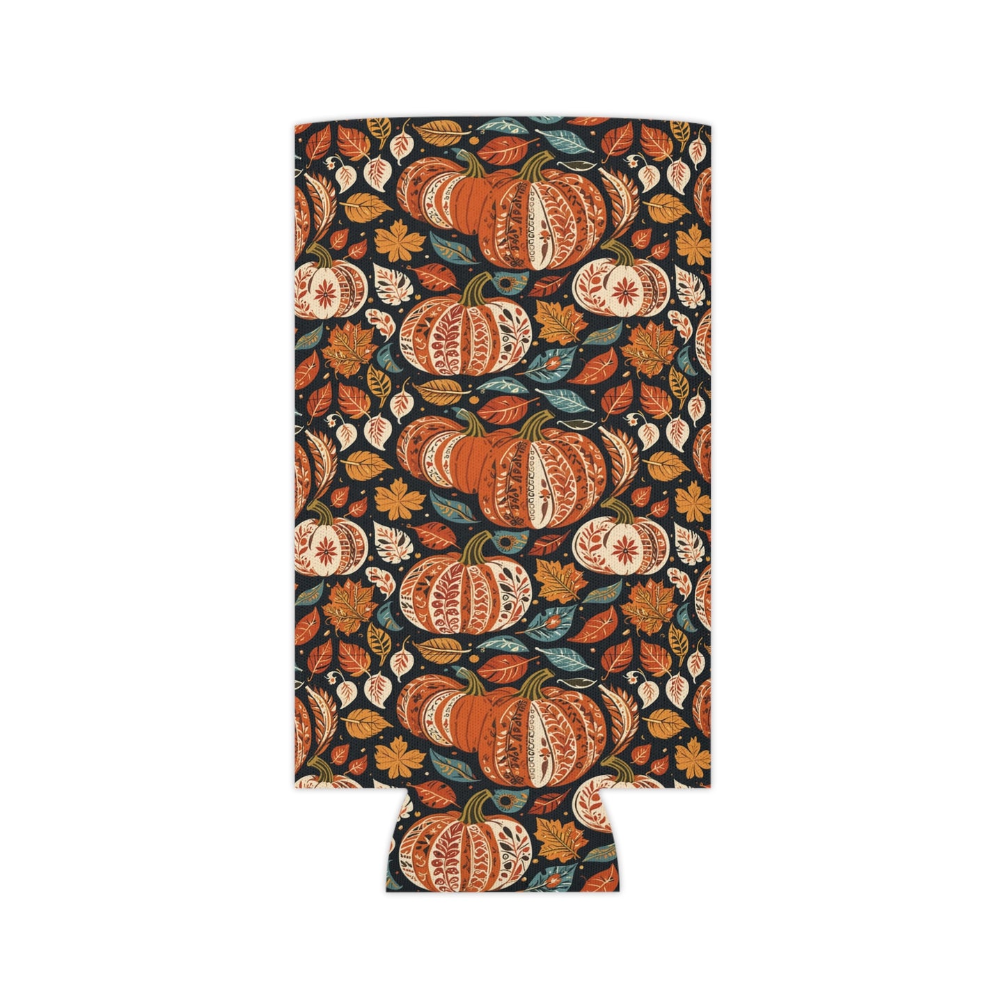 Fall Pumpkin Colorful Can Cooler BOGO 50% Off DeRose Seasonal