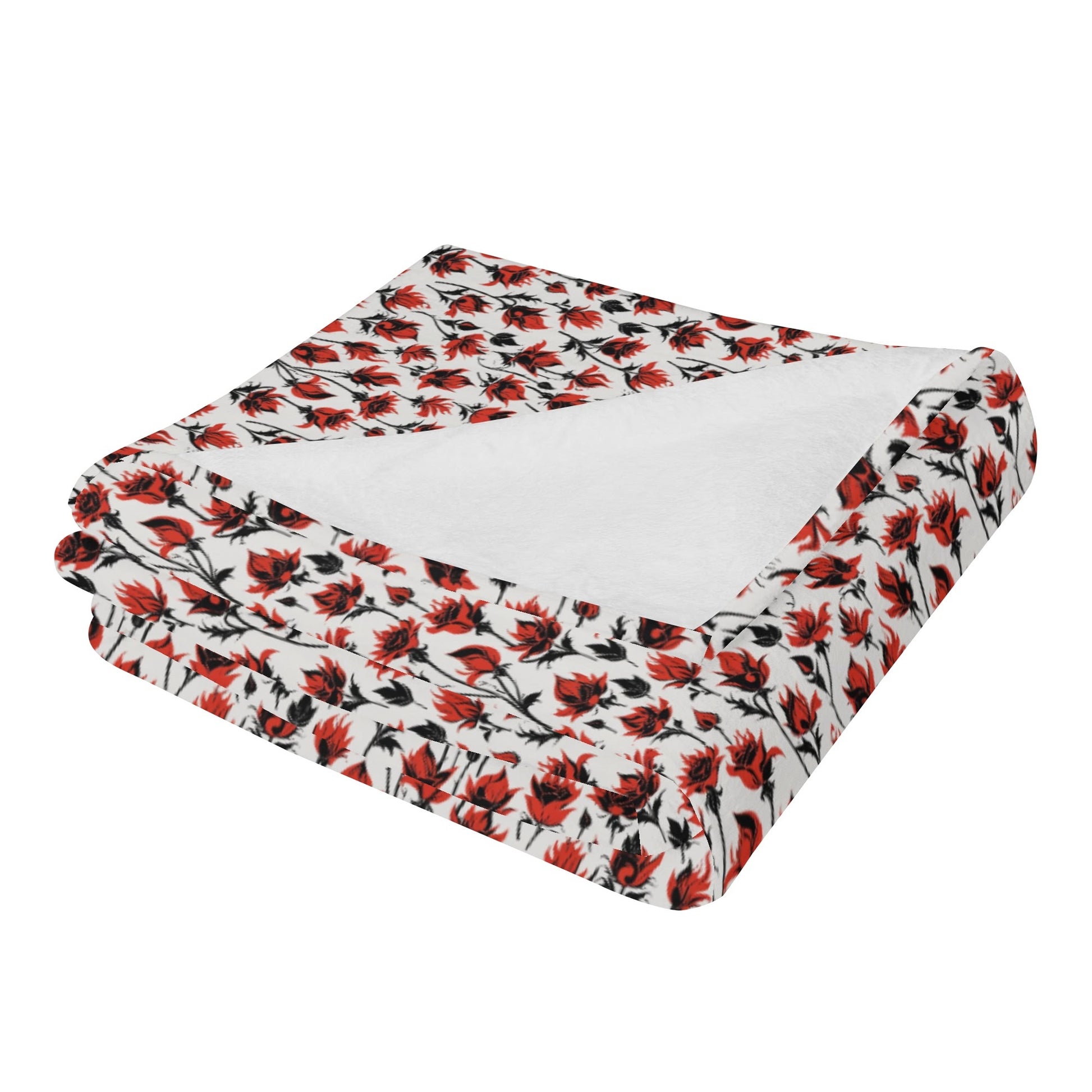 Floral Fire Flannel Breathable Blanket 4 Sizes DeRose Seasonal