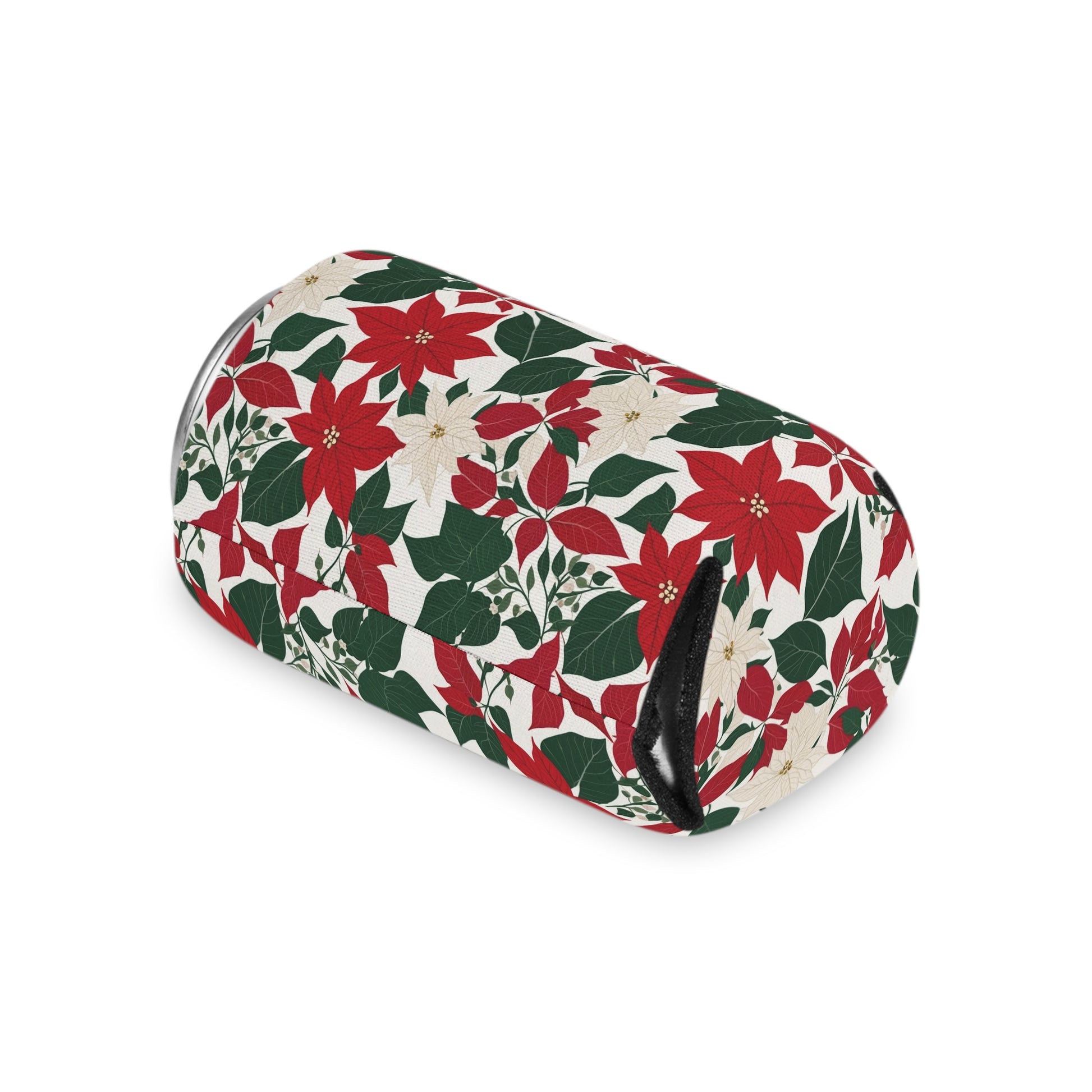 Floral Poinsettia Can Cooler BOGO 50% Off DeRose Seasonal