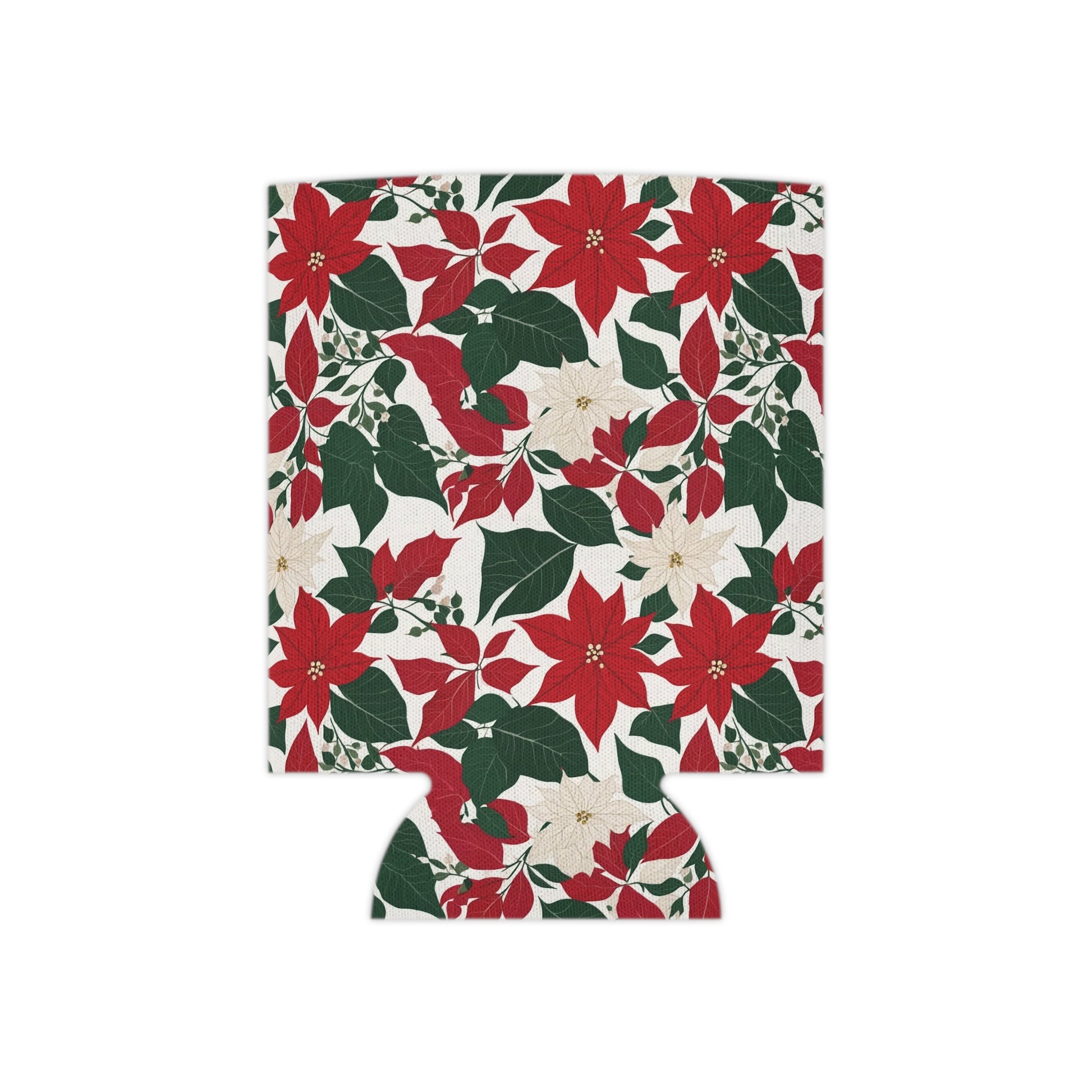 Floral Poinsettia Can Cooler BOGO 50% Off DeRose Seasonal