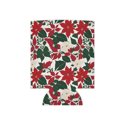 Floral Poinsettia Can Cooler BOGO 50% Off DeRose Seasonal