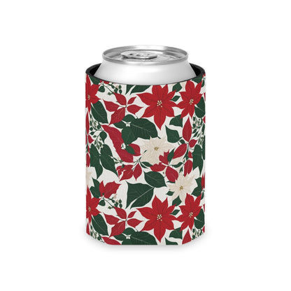 Floral Poinsettia Can Cooler BOGO 50% Off DeRose Seasonal