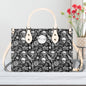 Flying Skulls Luxury Women Leather Handbag (3 sizes) DeRose Seasonal