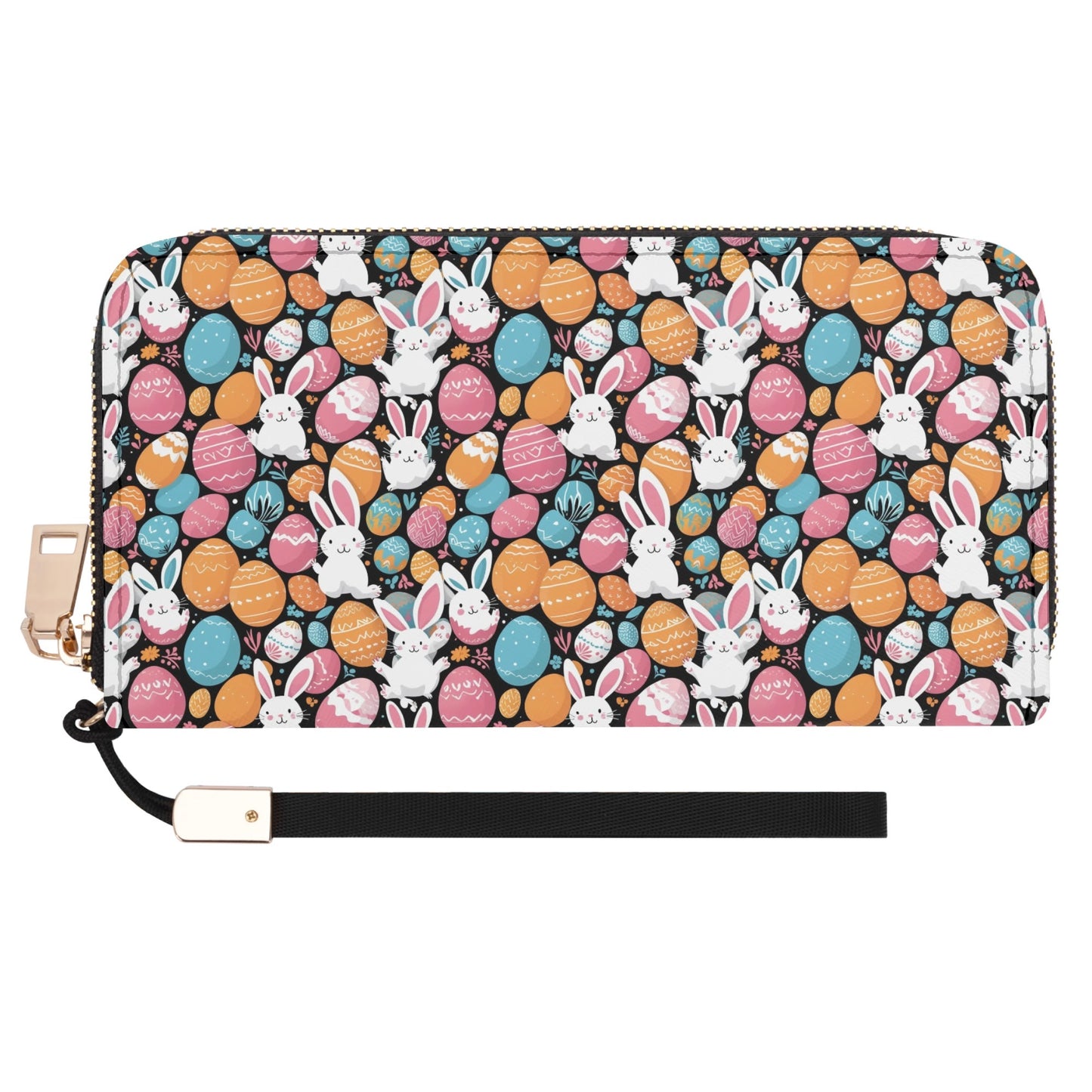 Fun Bunny Leather Zipper Wristlet Wallet DeRose Seasonal